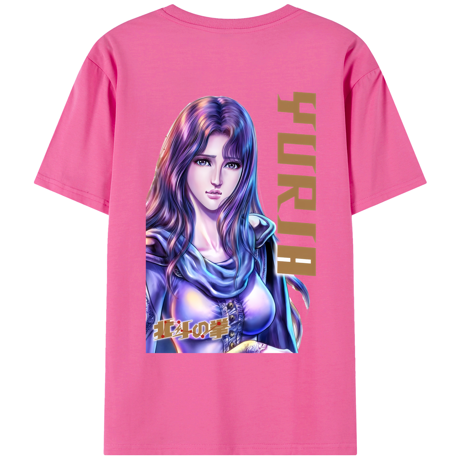 （画像用） 北斗の拳 Fist of the North Star レディース半袖Tシャツ(バックプリント)